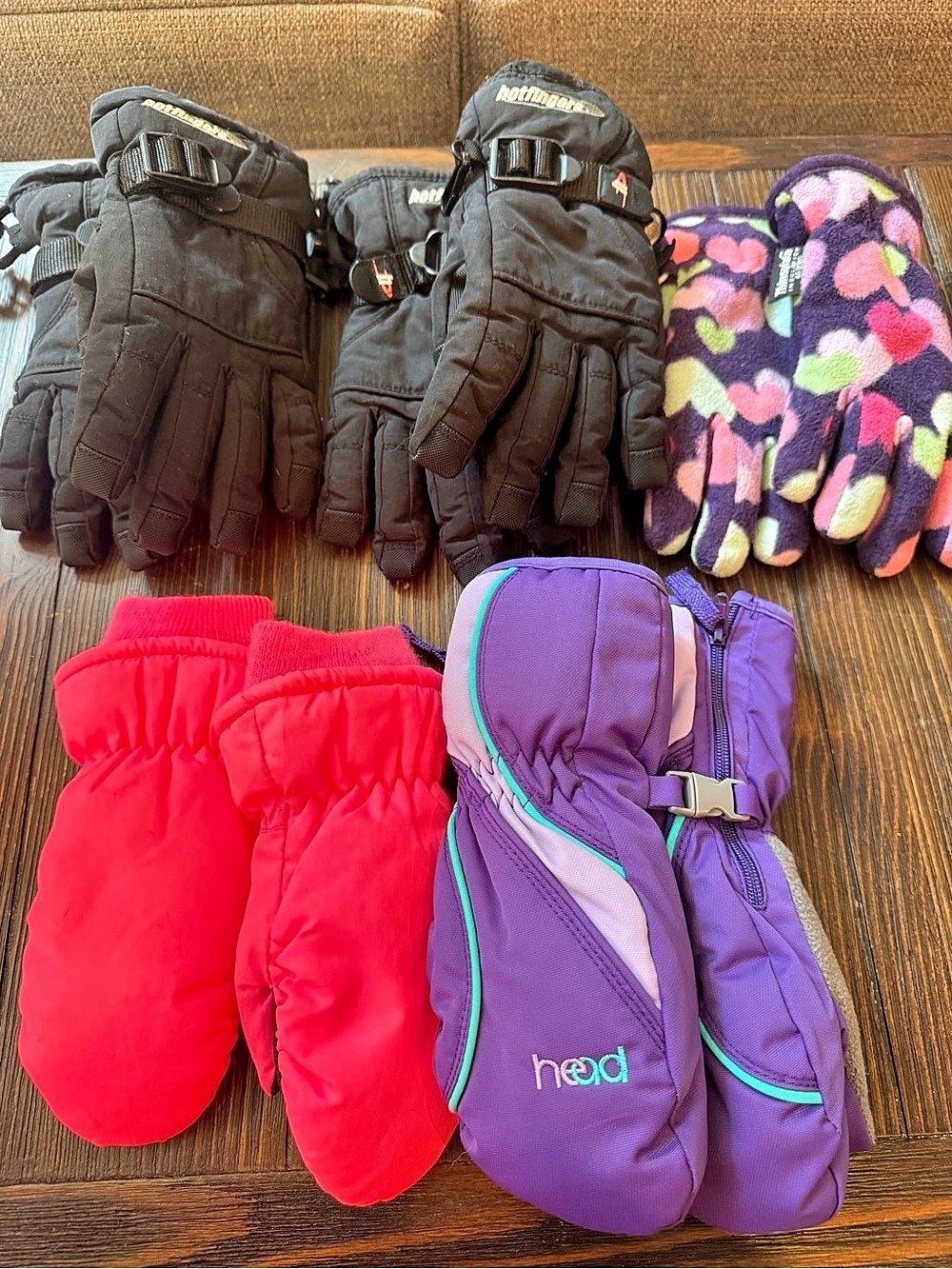 Kids Winter Mittens & Gloves Lot